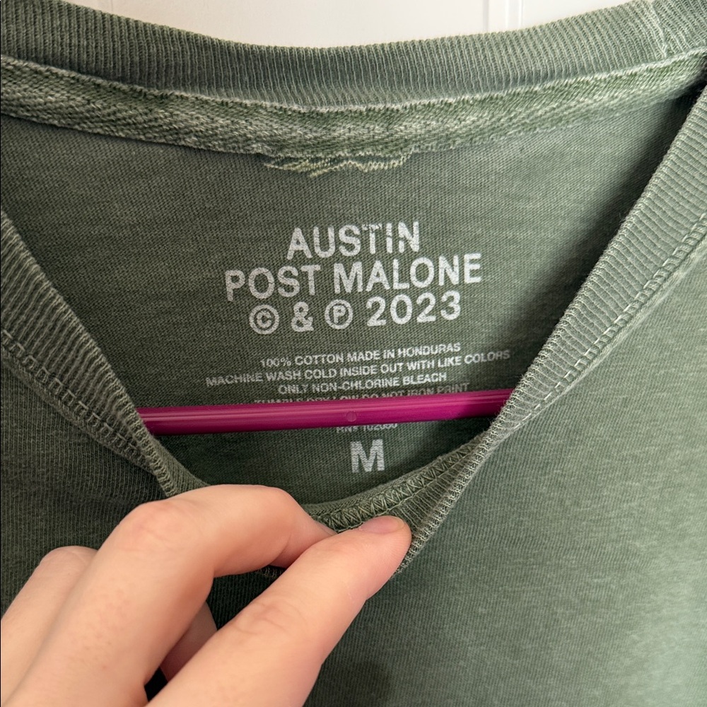 Post Malone Austin Tour 2023 Long Sleeve Tee - Picture 3 of 5